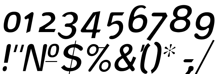 DeconStruct-LightOblique Font OTHER CHARS