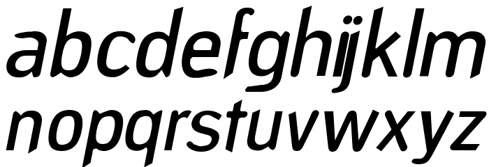 DeconStruct-LightOblique Font LOWERCASE