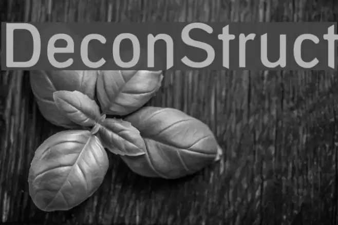 DeconStruct फ़ॉन्ट examples