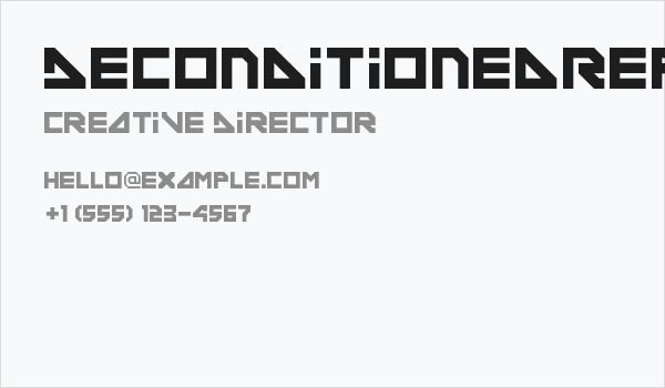 DeconditionedReflex Business Card