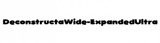 DeconstructaWide-ExpandedUltra  les polices de caractères gratuit tlcharger
