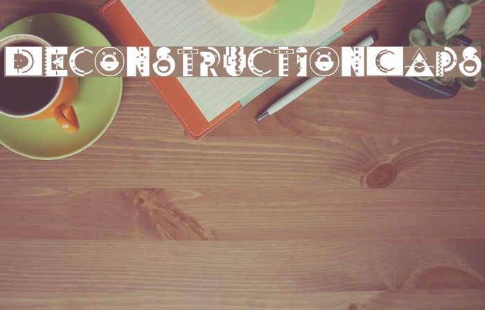 DeconstructionCaps Font examples