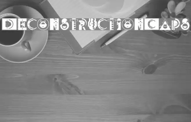 DeconstructionCaps फ़ॉन्ट examples
