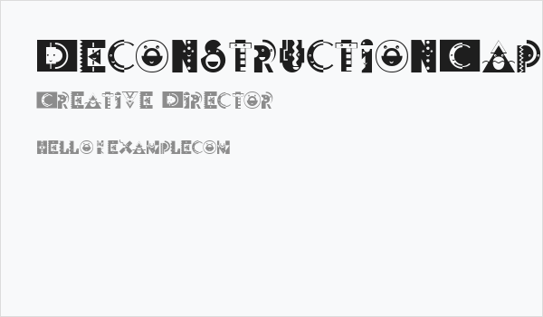 DeconstructionCaps Business Card