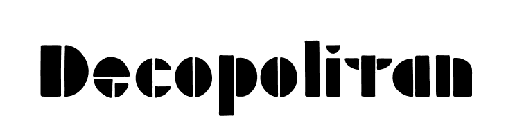 Decopolitan  Frei Schriftart Herunterladen