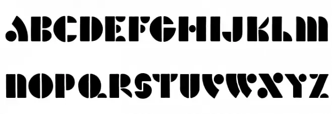 Decopolitan フォント 大文字
