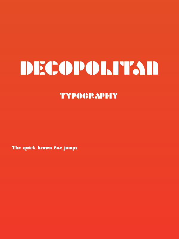 Decopolitan Poster