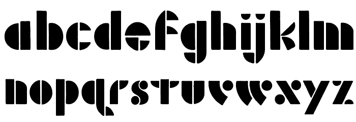 Decopolitan Font LOWERCASE