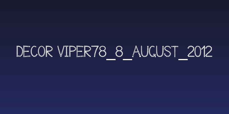 Decor viper78_8_august_2012 Social Header