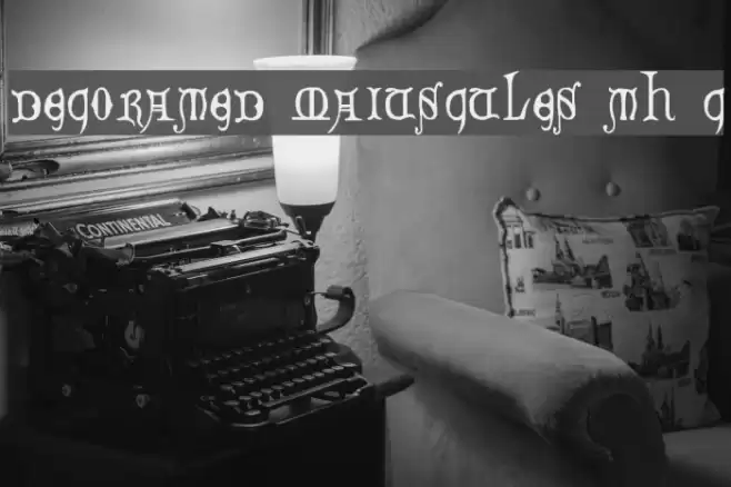 Decorated Majuscules, 14th c. Schriftart examples