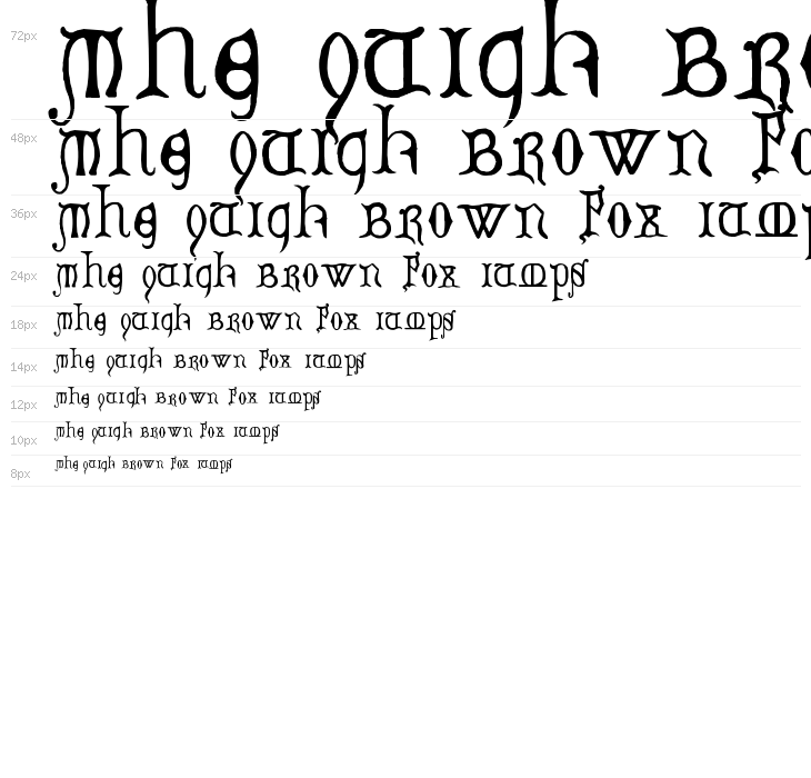 Decorated Majuscules, 14th c. Waterfall