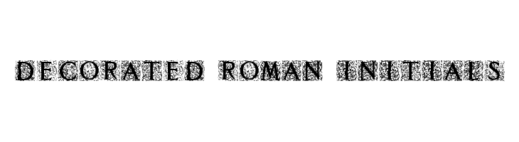 Decorated Roman Initials Font