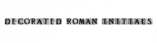 Decorated Roman Initials  les polices de caractères gratuit tlcharger