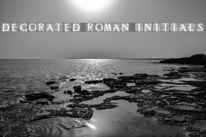 Decorated Roman Initials Font examples
