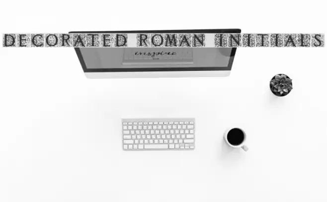 Decorated Roman Initials Font examples