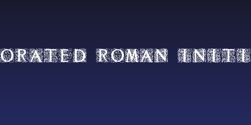 Decorated Roman Initials Social Header