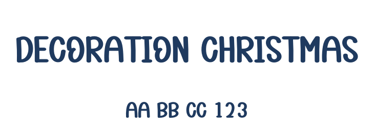 Decoration Christmas Font Preview