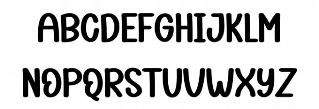 Decoration Christmas フォント 大文字