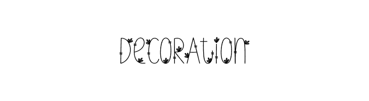 Decoration  Скачать бесплатные шрифты
