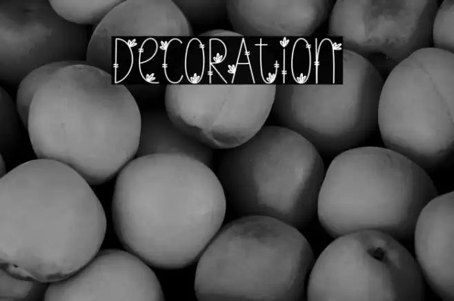 Decoration Caratteri examples