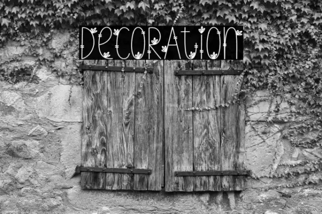 Decoration Caratteri examples