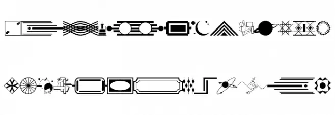 Decorative Elements JL 字体 大写