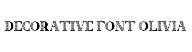 Decorative Font Olivia  Fuentes Gratis Descargar