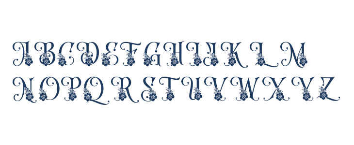 Decorative Font Stone Crusher Uppercase