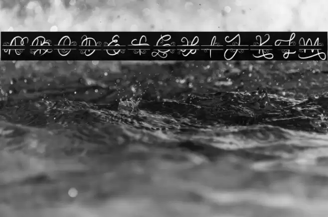 Decorative Monogram Font examples