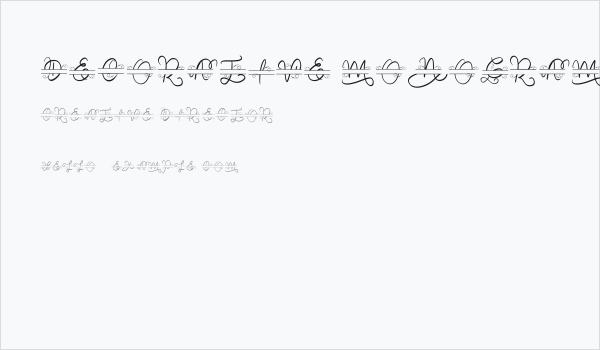 Decorative Monogram Business Card