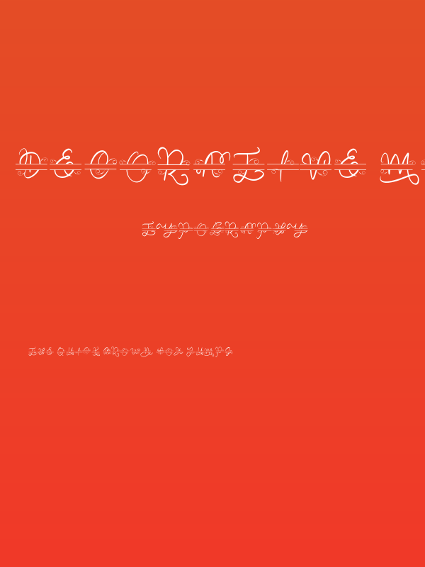 Decorative Monogram Poster