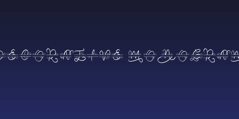 Decorative Monogram Social Header