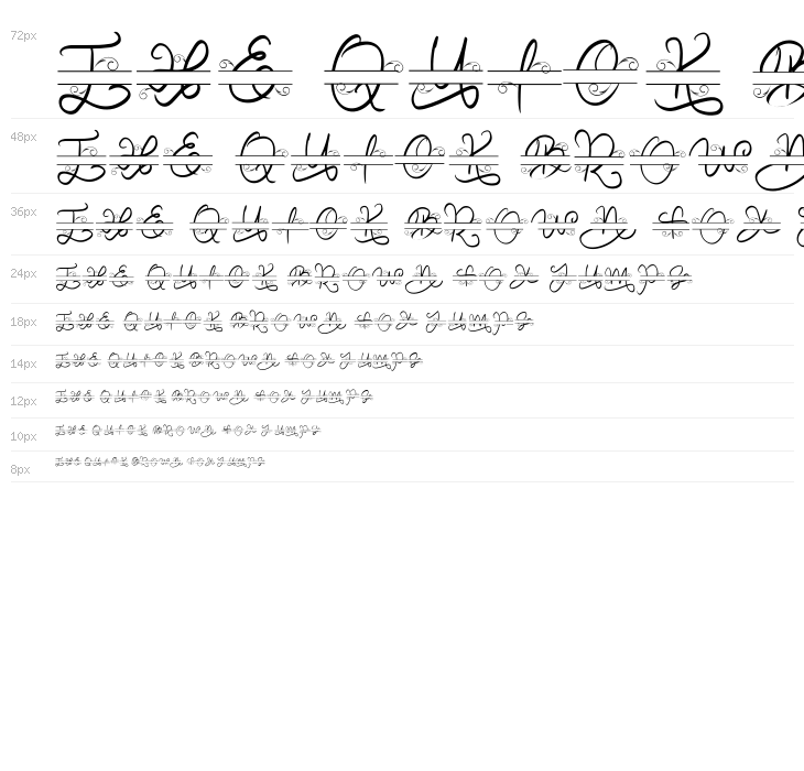 Decorative Monogram Waterfall