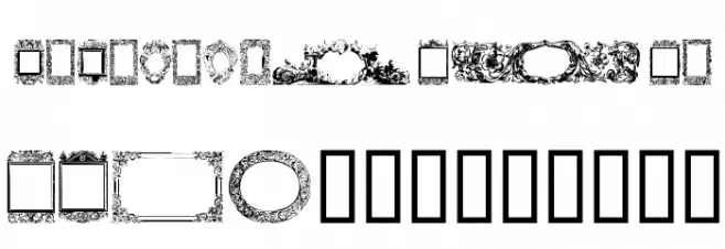 Decorative Ornamental خط أحرف كبيرة