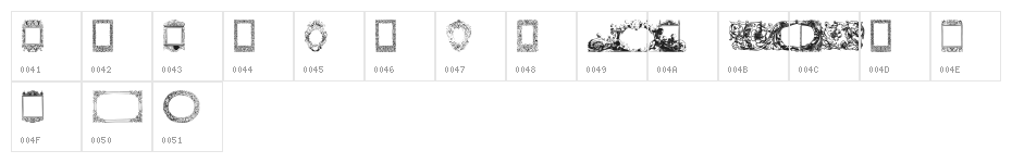 Decorative Ornamental Character Map