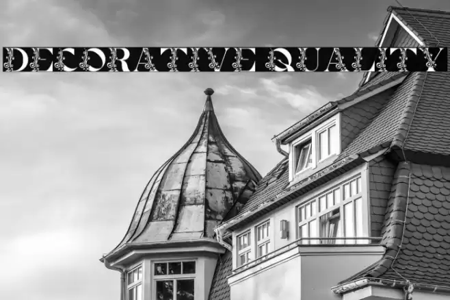Decorative Quality Font examples