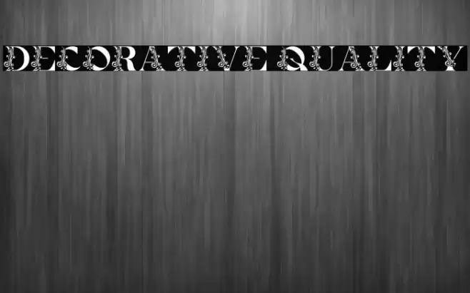Decorative Quality Font examples