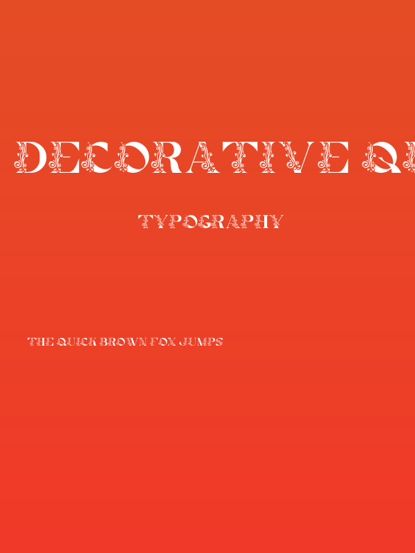 Decorative Quality Poster