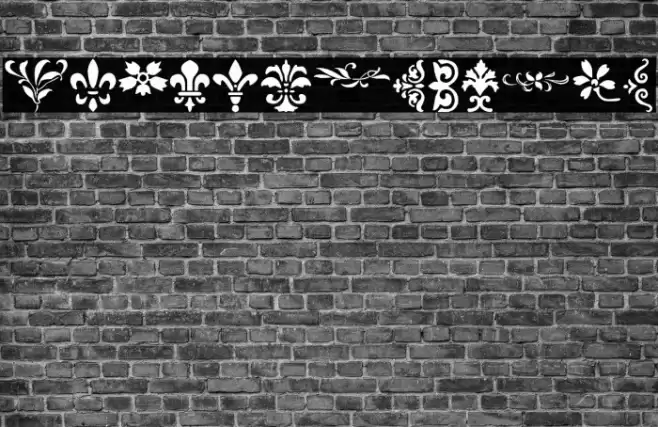Decorative Stencil Font examples