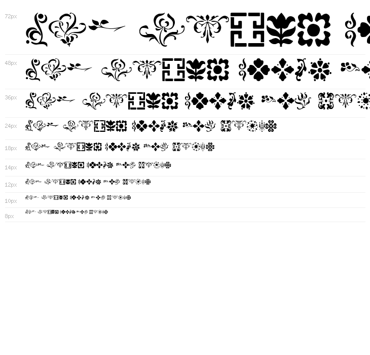 Decorative Stencil Waterfall