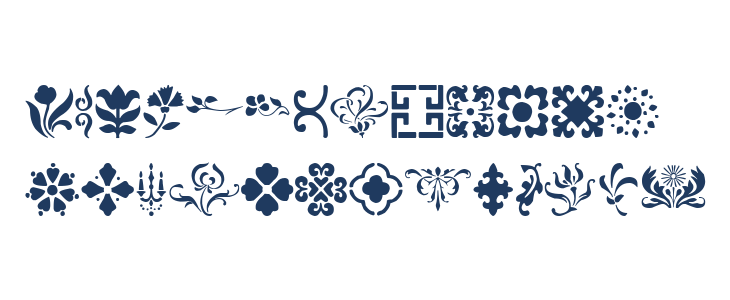 Decorative Stencil Lowercase