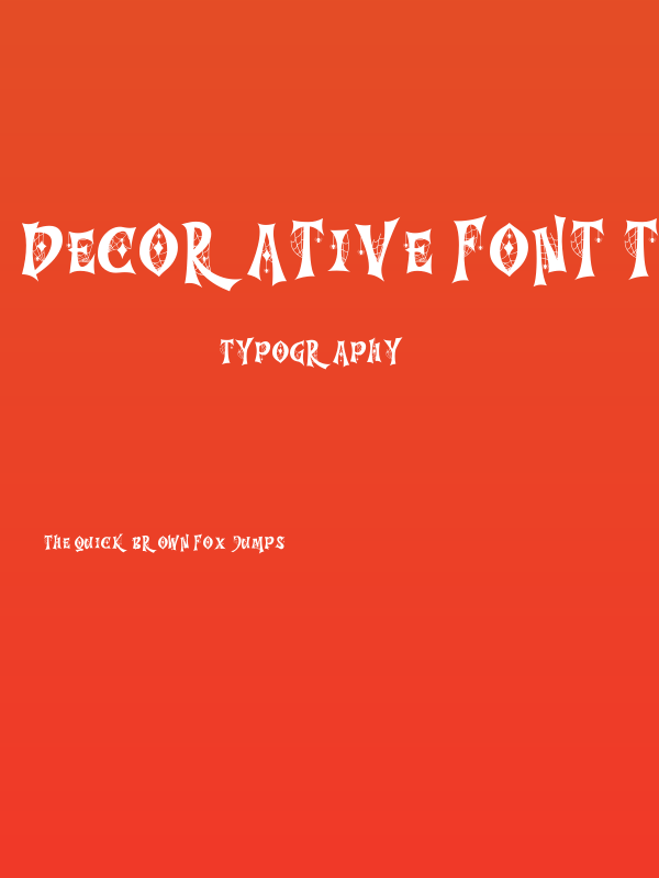 Decorative font Tree Night Poster