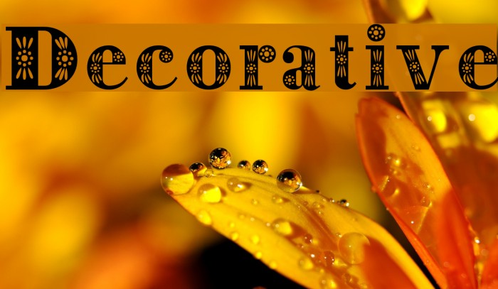 Decorative Font examples
