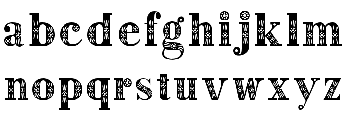 Decorative Font LOWERCASE