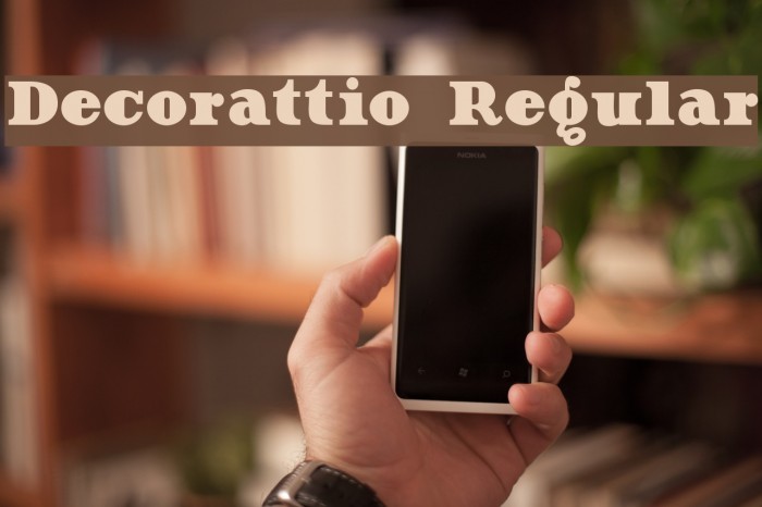 Decorattio Regular Font examples