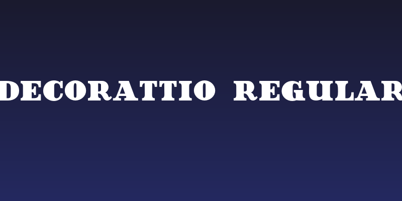 Decorattio Regular Social Header
