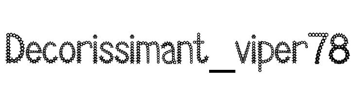 Decorissimant_viper78 Font