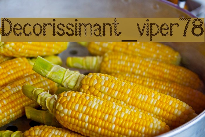 Decorissimant_viper78 Font examples