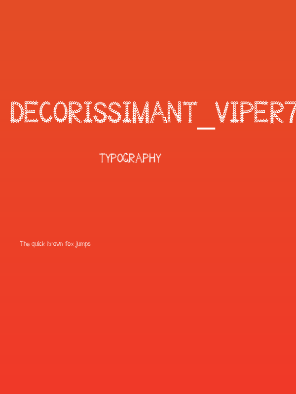 Decorissimant_viper78 Poster