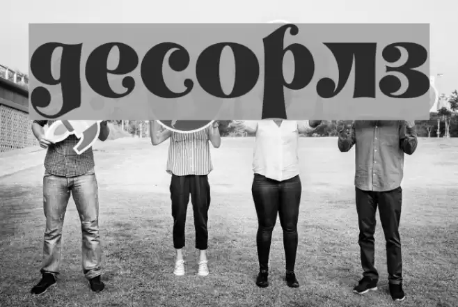 Decorlz Font examples